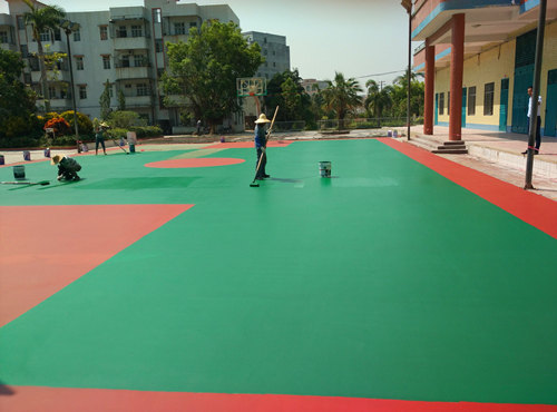 硅PU籃球場建設(shè) 硅PU籃球場建設(shè)