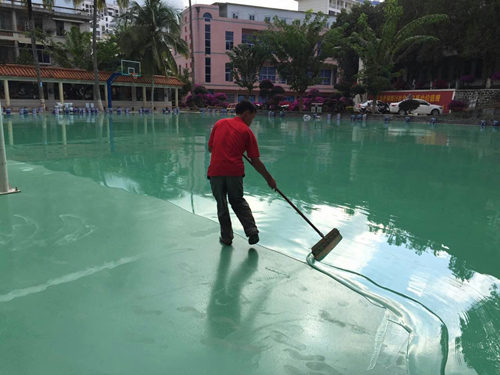 硅PU籃球場施工 硅PU籃球場施工